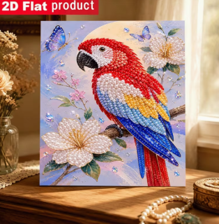 Diamond Painting Perlen Papagei